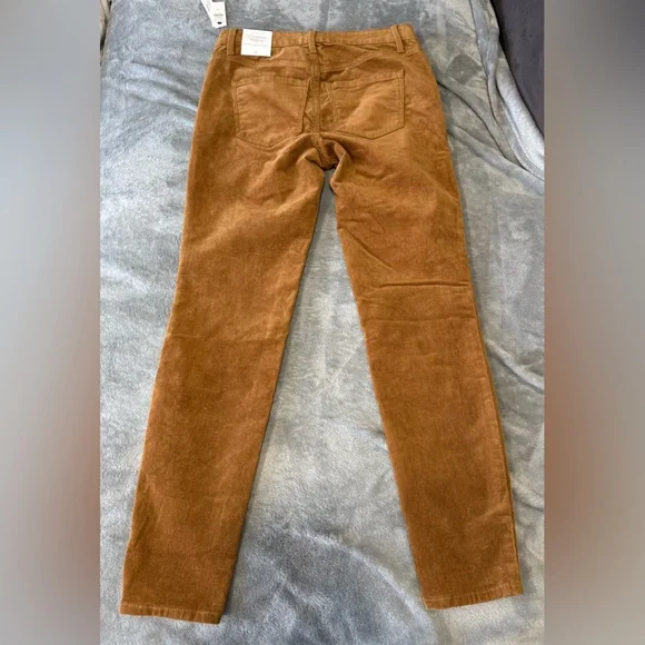 Talbots Caramel Brown Corduroy Ankle Pants - Picture 9 of 11